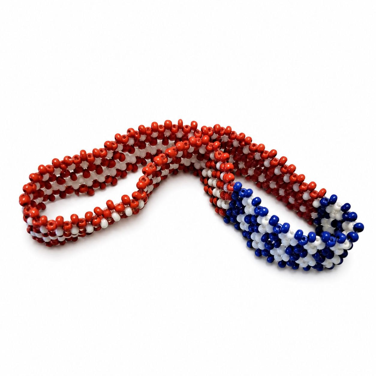 Handcrafted African Beaded Bracelet (Kenyan Flag Adult)