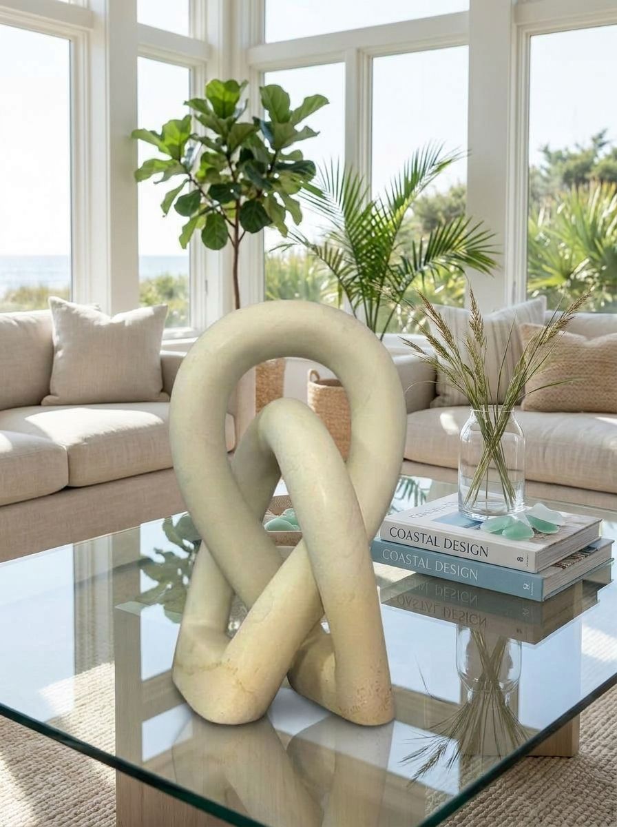 Handcrafted Soapstone Knot Sculpture