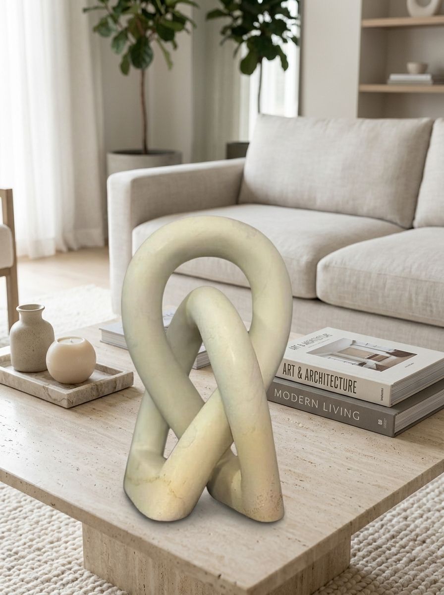 Handcrafted Soapstone Knot Sculpture
