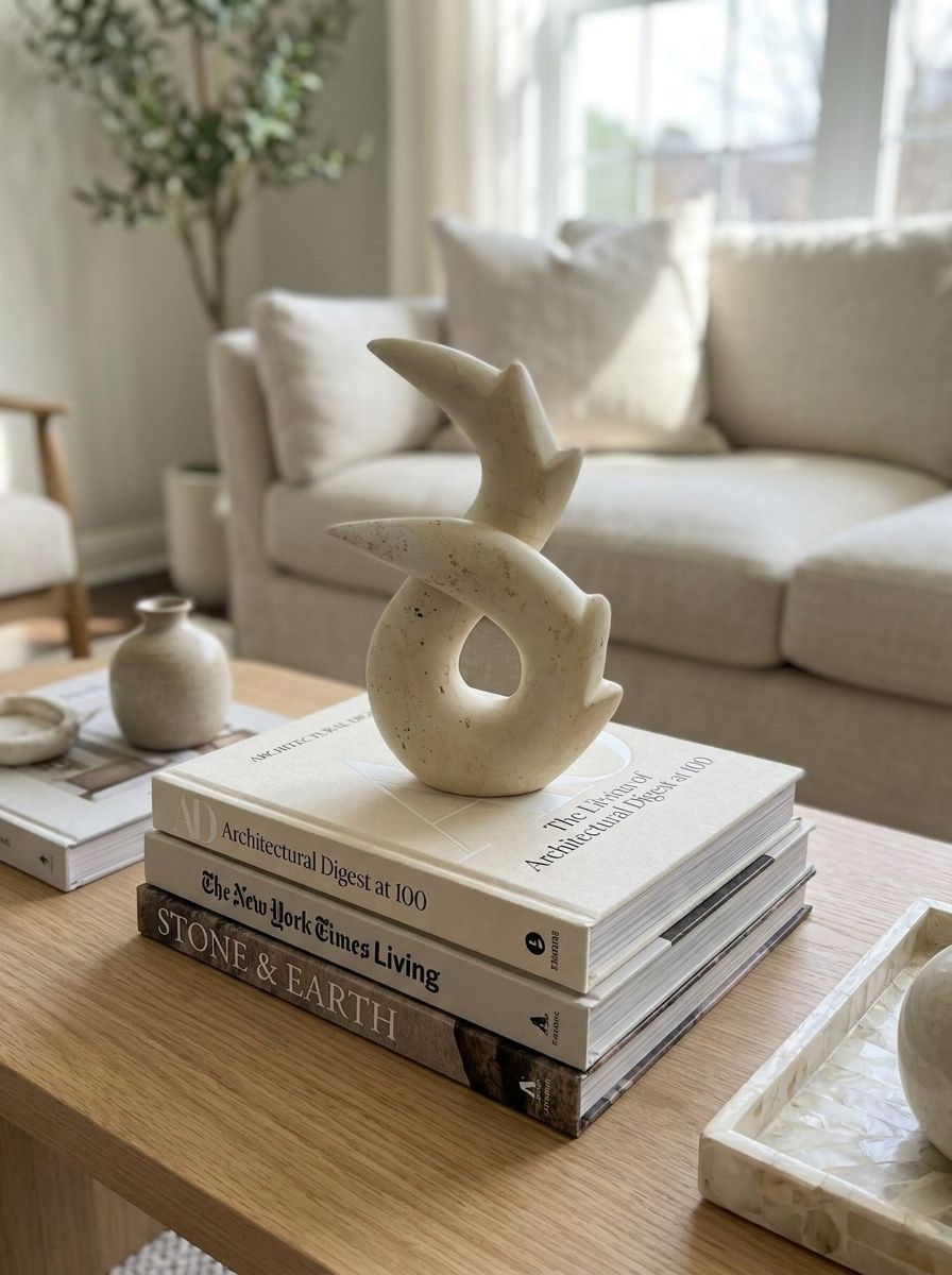 Handcrafted Soapstone Abstract Sculpture,
